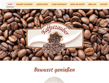 Tablet Screenshot of kaffeezauber.net